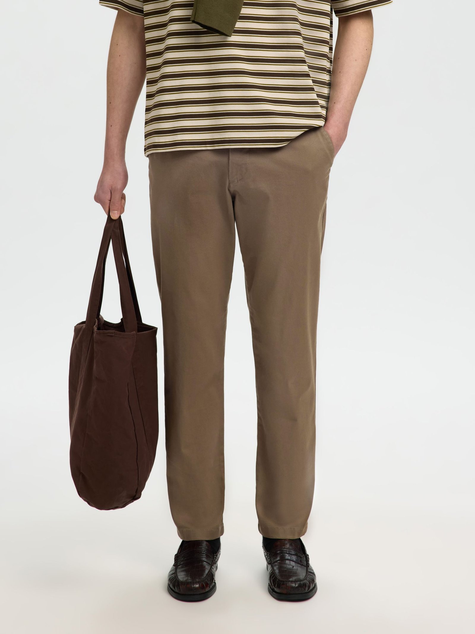 SLM175-SLIM NEW MILES FLEX PANT NOOS | CHOCOLATE