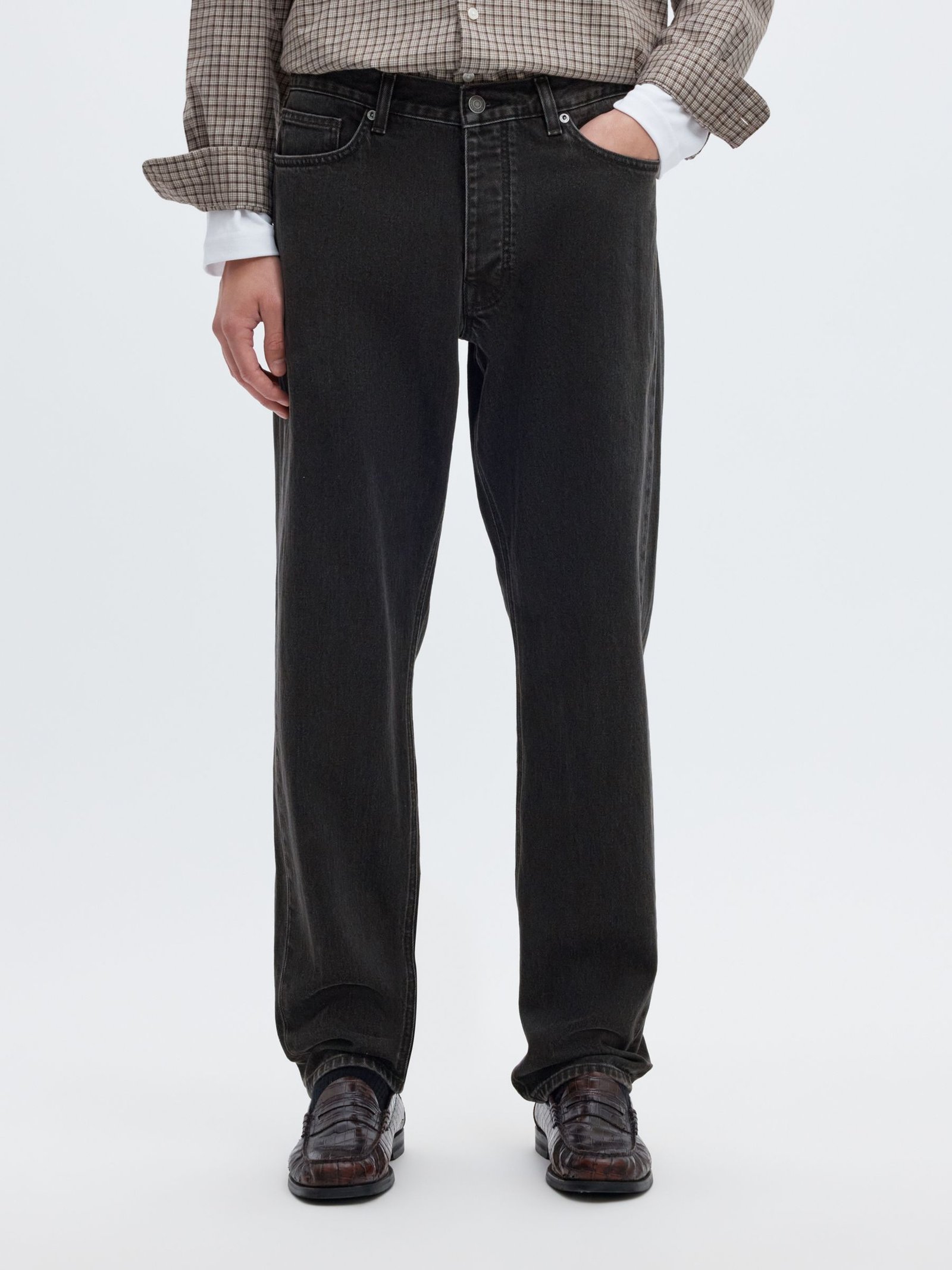 SLM190-REG TAPERED BEN KORI JEANS NOOS | BLACK