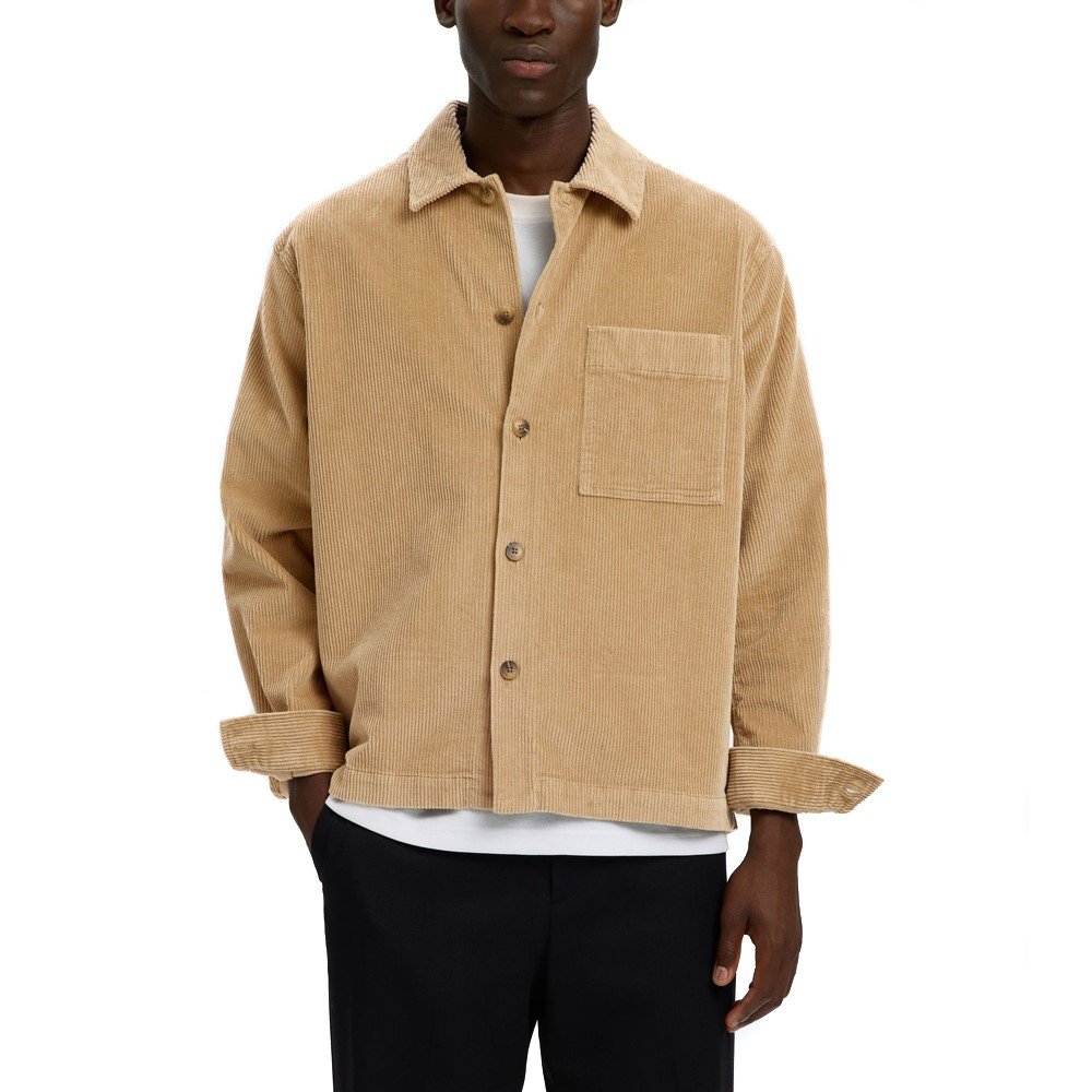SLMOTTO-KRIS CORD OVERSHIRT NOOS | BEIGE