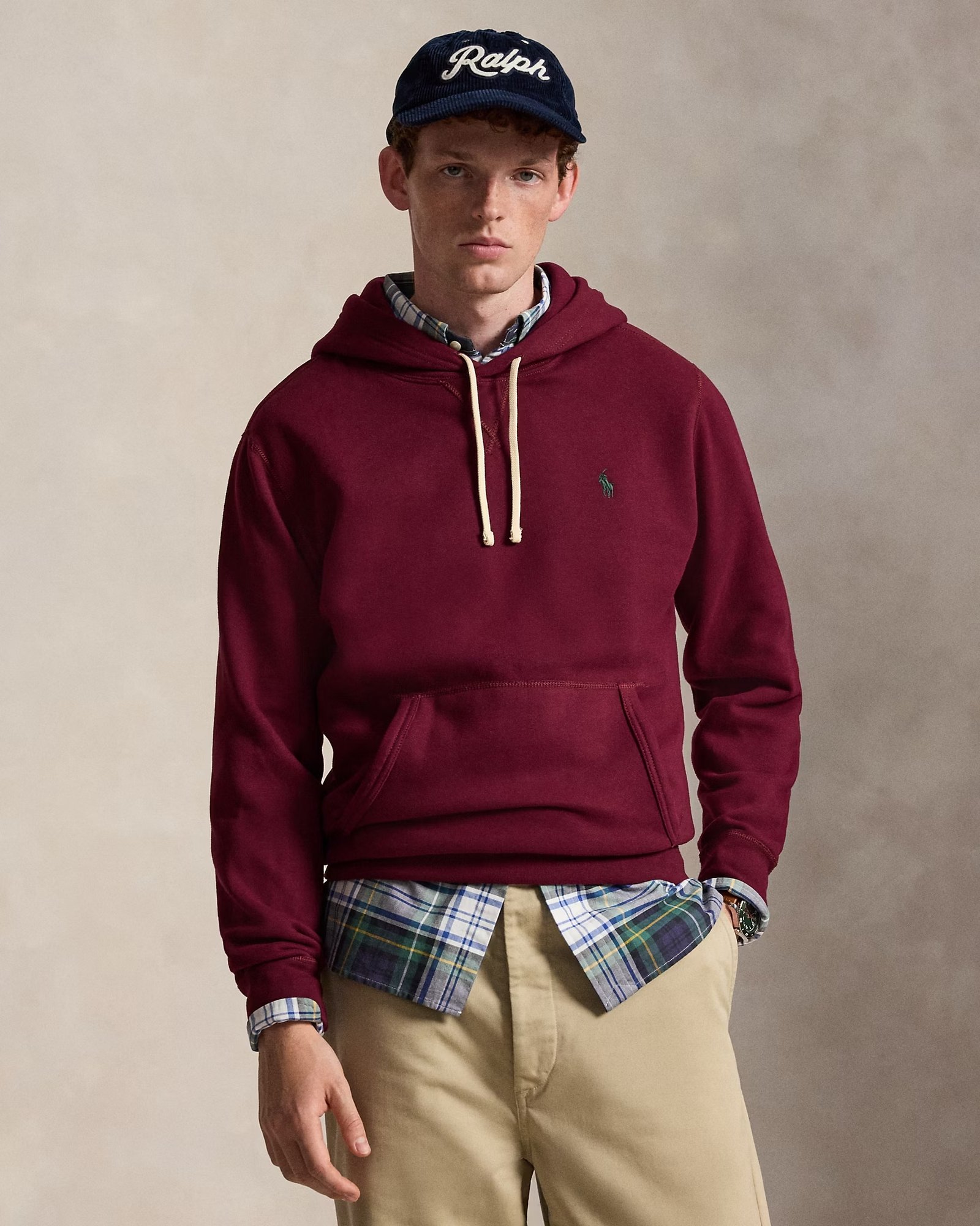 RL FLEECE-LSL-KNT | RED