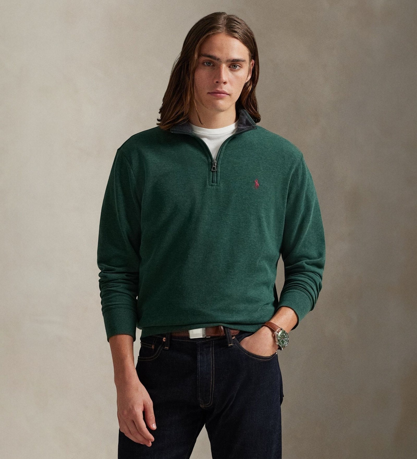 DOUBLE KNIT JERSEY-LSL-KNT | GREEN