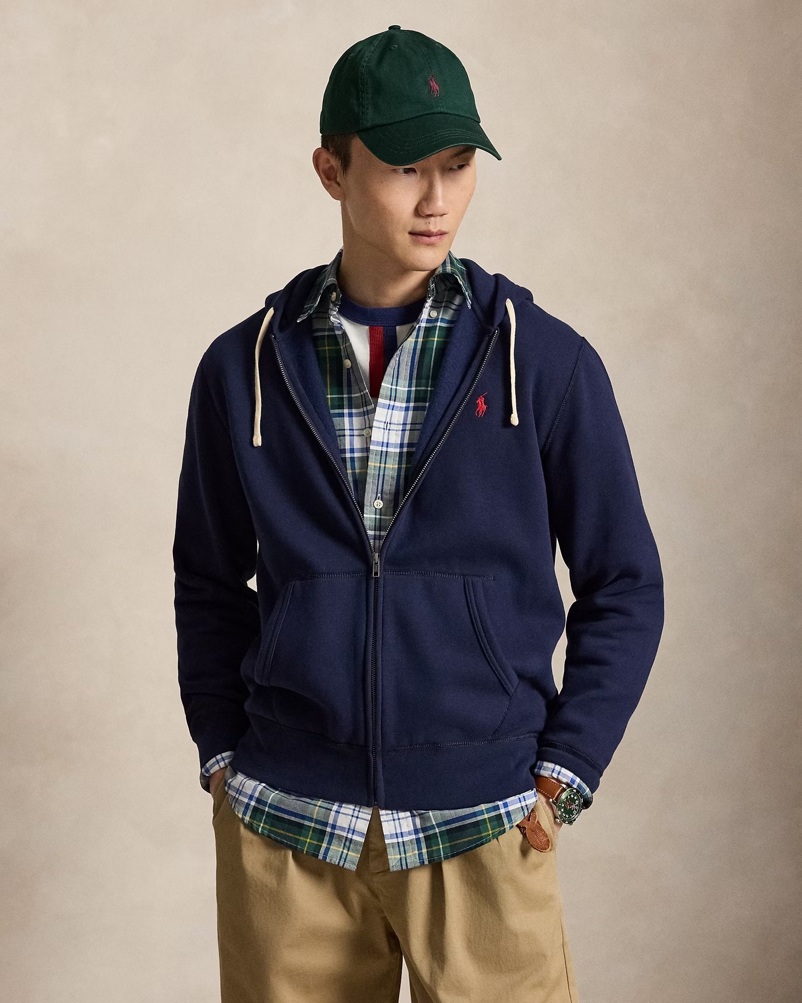 RL FLEECE-LSL-KNT | DARK BLUE