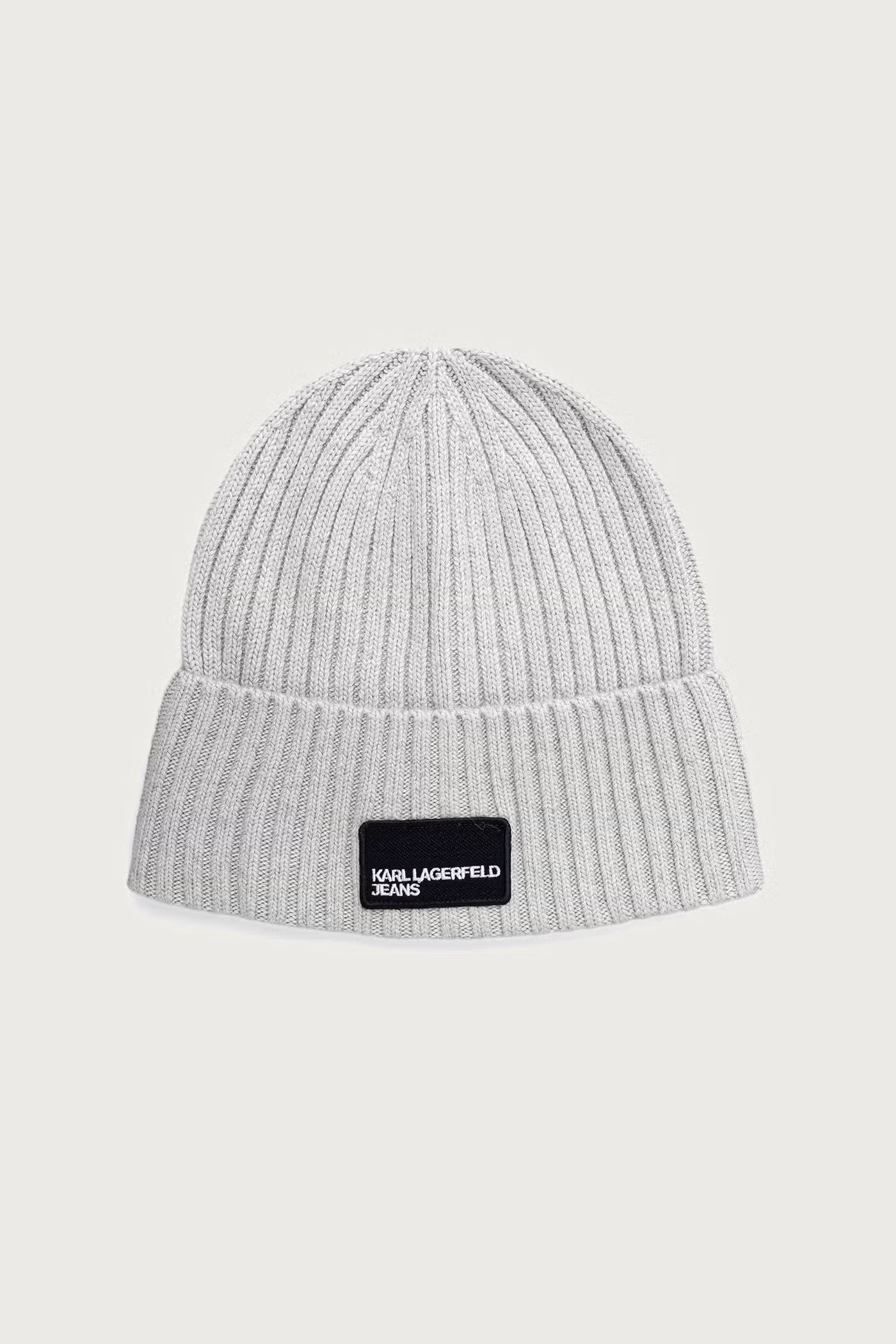 KLJ TURNED UP BEANIE | GREY