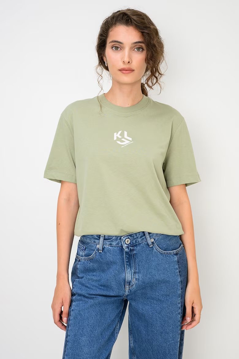 KLJ REG MONOGRAM TEE | LIGHT OLIVE