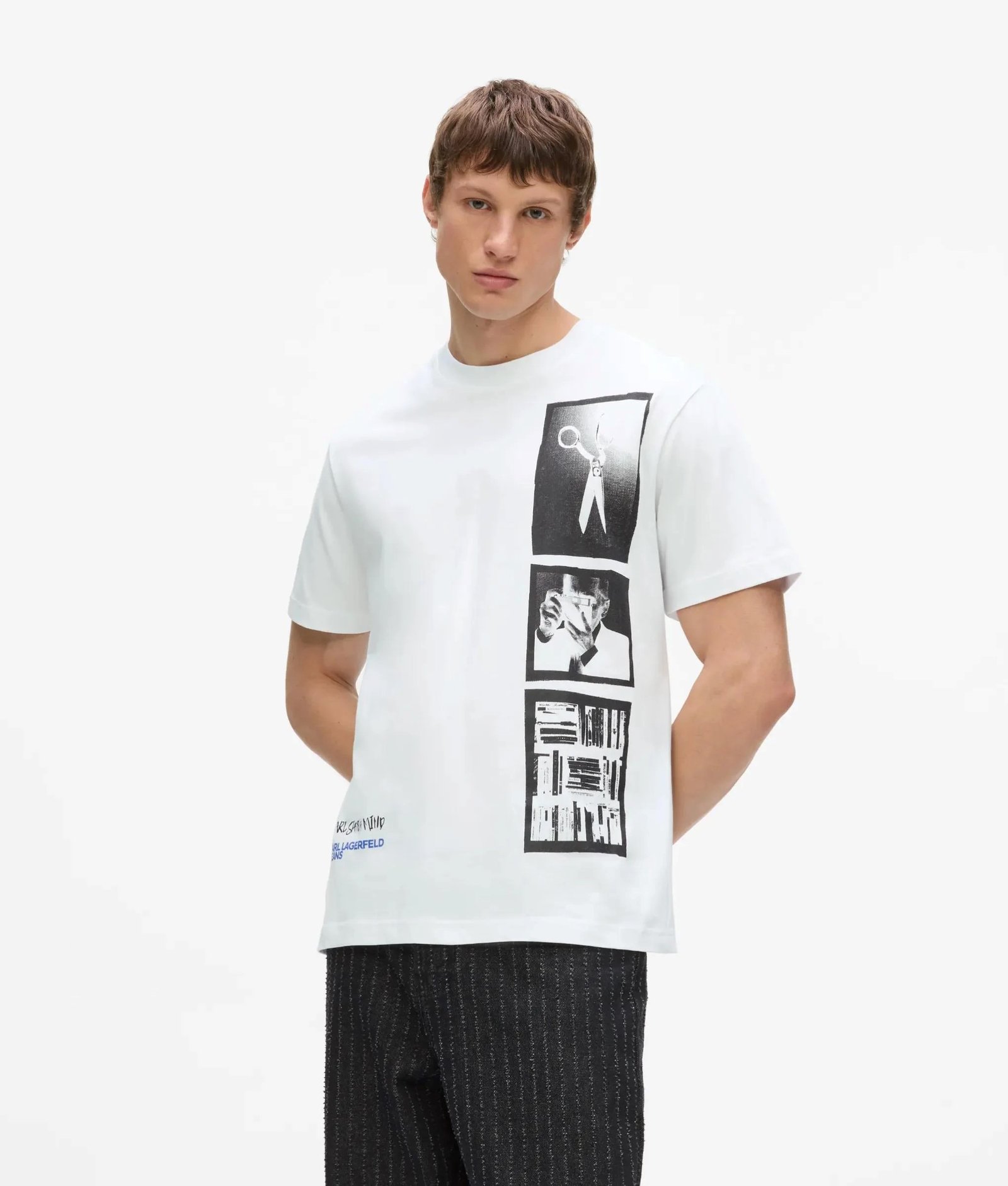 KLJ REG KARL POLAROID TEE | WHITE