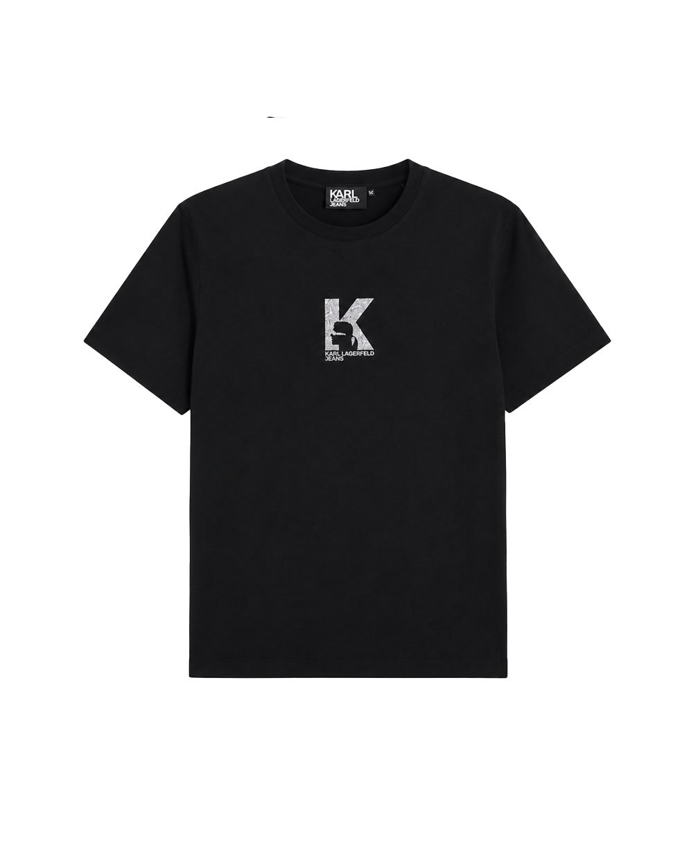 KLJ REG K LOGO TEE | BLACK