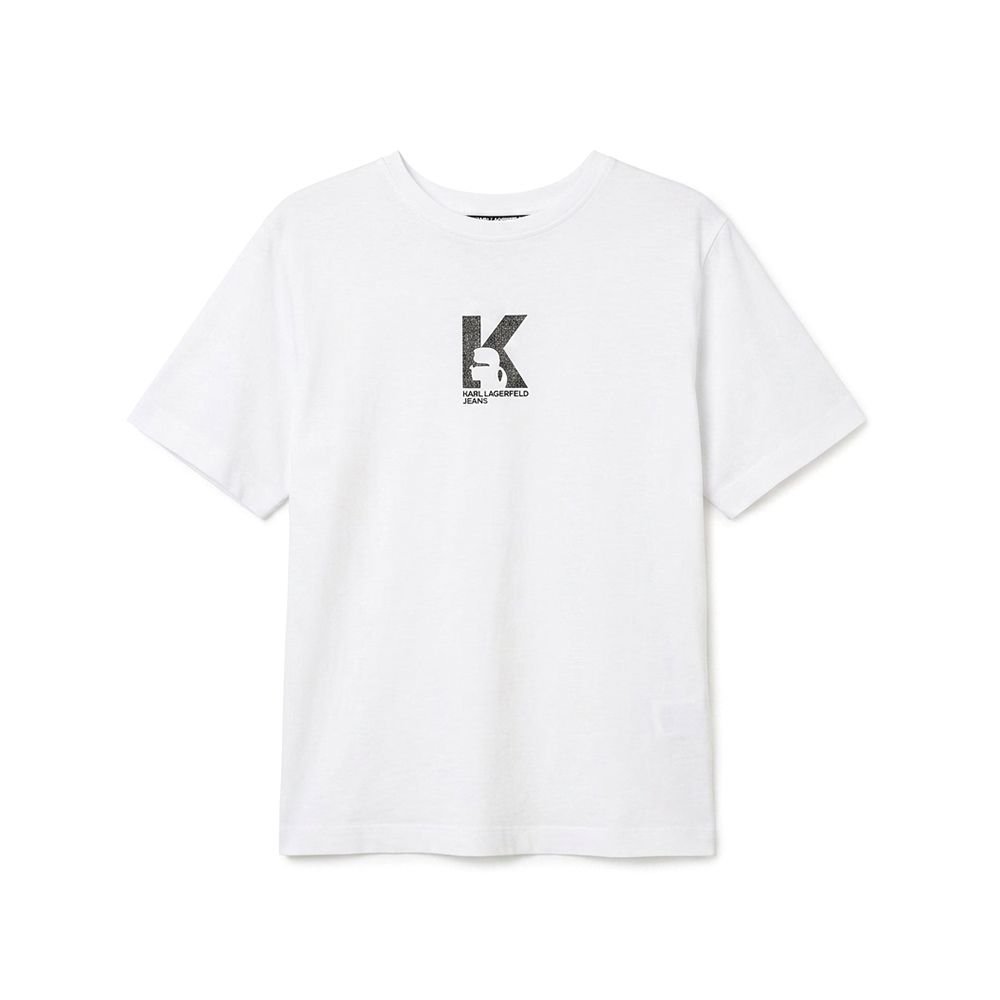 KLJ REG K LOGO TEE | WHITE