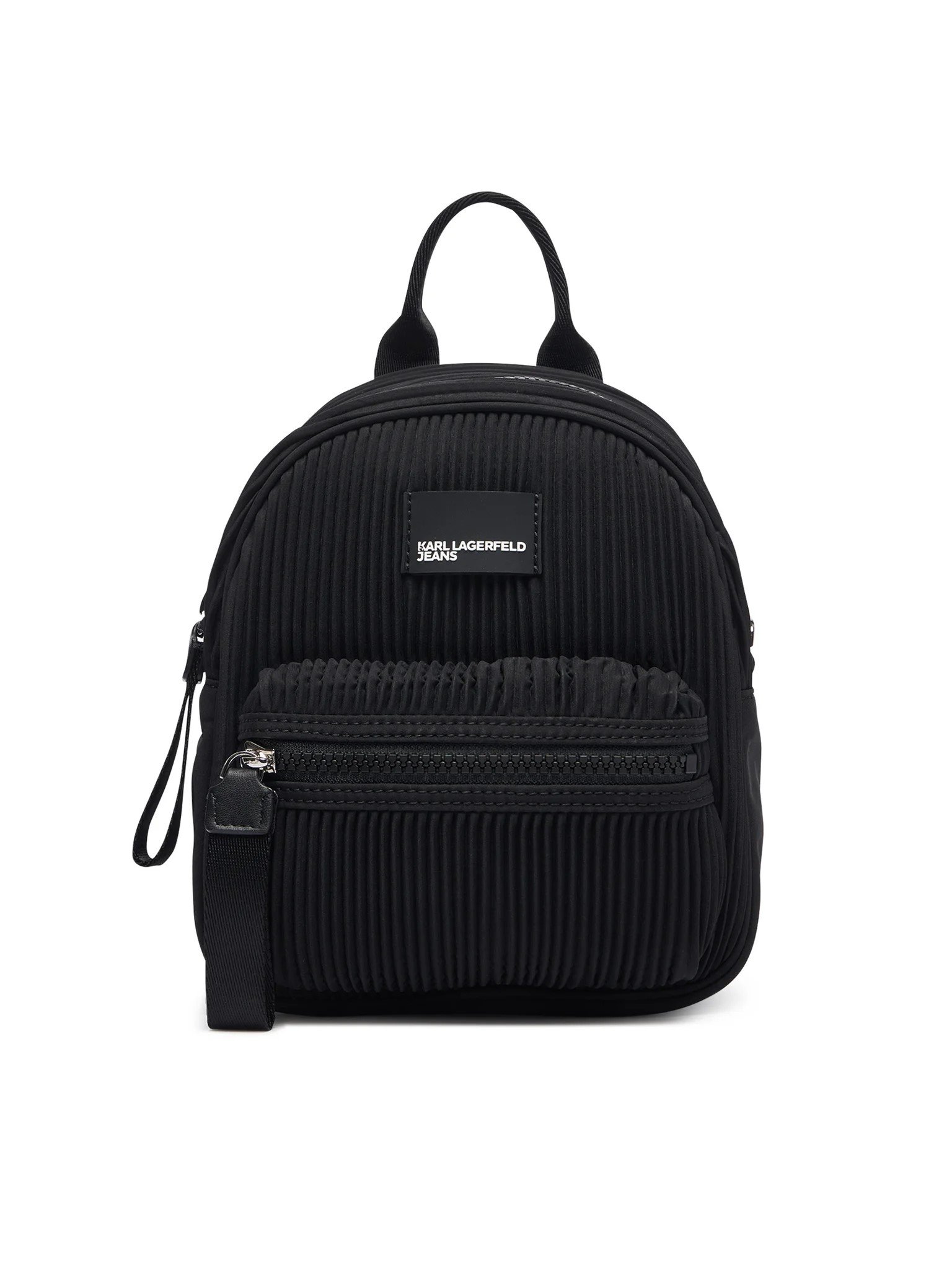 KLJ PLEAT NYLON SM BACKPACK | BLACK