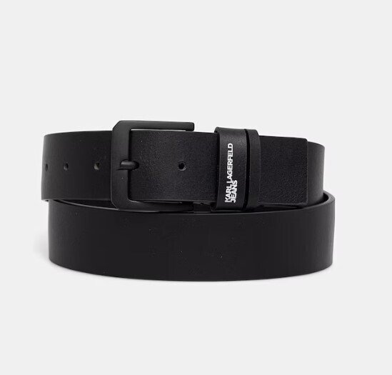 KLJ CASUAL MONOGRAM BELT | BLACK