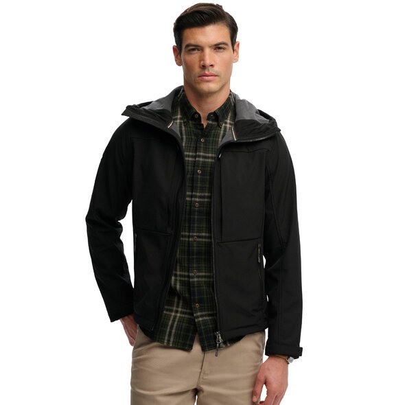 HOODED SOFTSHELL TREKKER JKT ΜΠΟΥΦΑΝ ΑΝΔΡΙΚΟ | BLACK