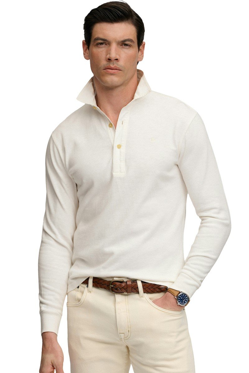 D1 STUD CLASSIC RUGBY TOP ΜΠΛΟΥΖΑ ΑΝΔΡΙΚΟ | OFF WHITE