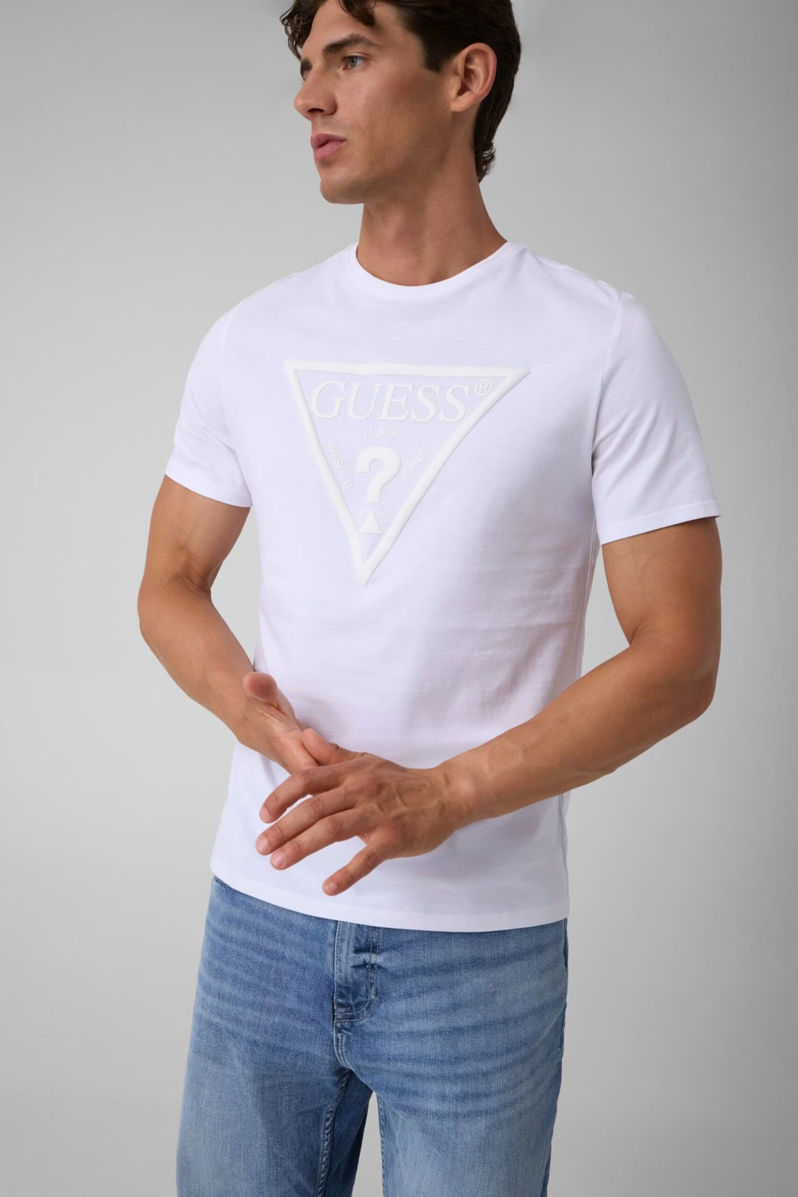 CN SS CORE TRIANGLE LOGO TEE ΜΠΛΟΥΖΑ ΑΝΔΡΙΚΟ | WHITE