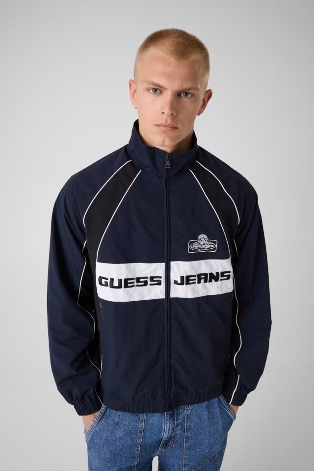 GJ CRINKLE NYLON TRACK JACKET ΜΠΟΥΦΑΝ ΑΝΔΡΙΚΟ | DARK BLUE