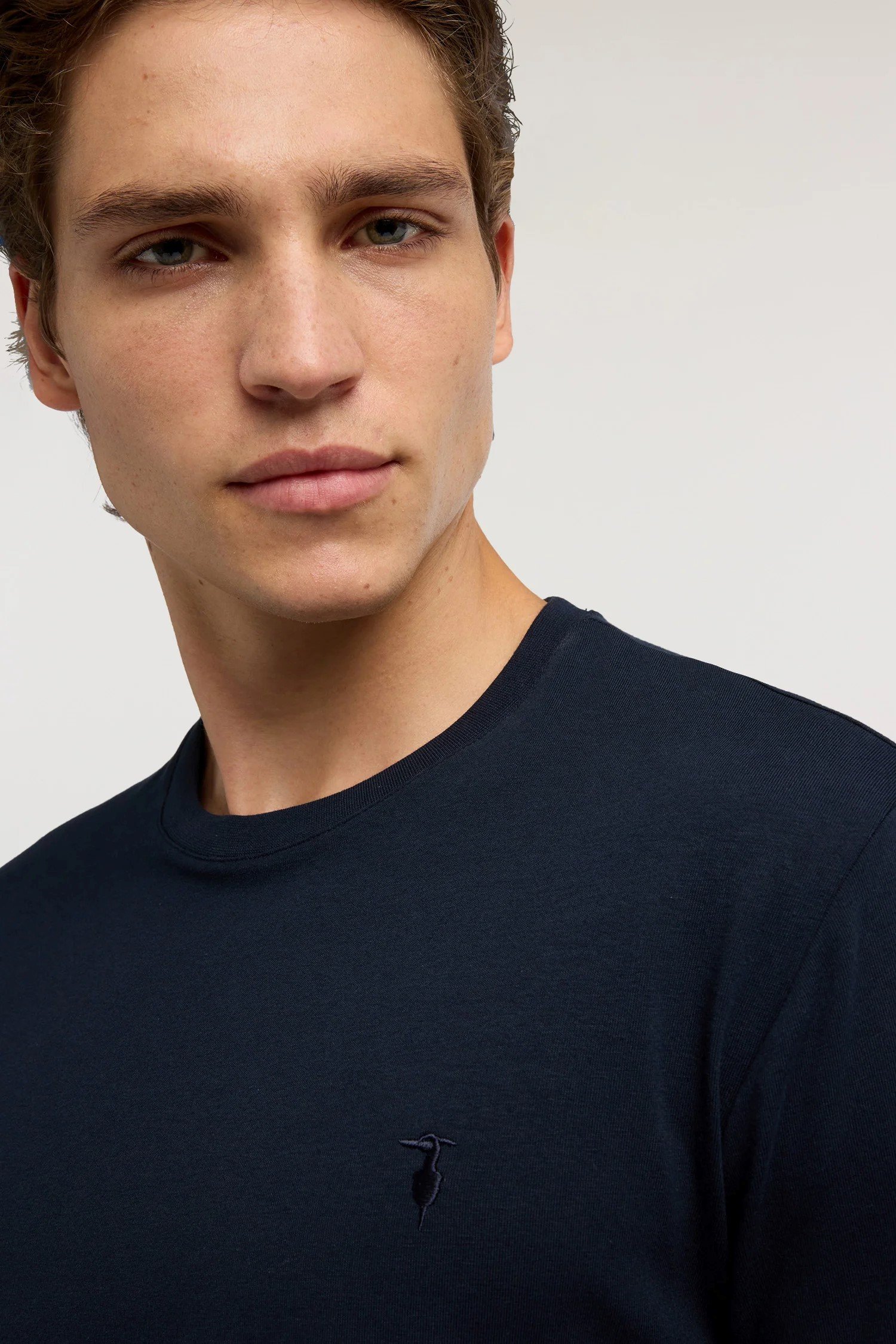 SLIM FIT LS T-SHIRT ESSENTIAL LEVRIERO | DARK BLUE