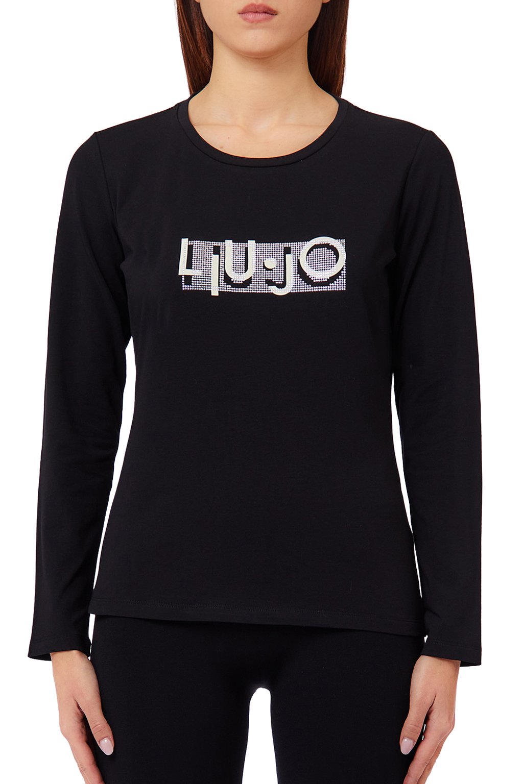 SPORT_TF6J35_T-SHIRT BASICA M/L ΜΠΛΟΥΖΑ ΓΥΝΑΙΚΕΙΟ | BLACK