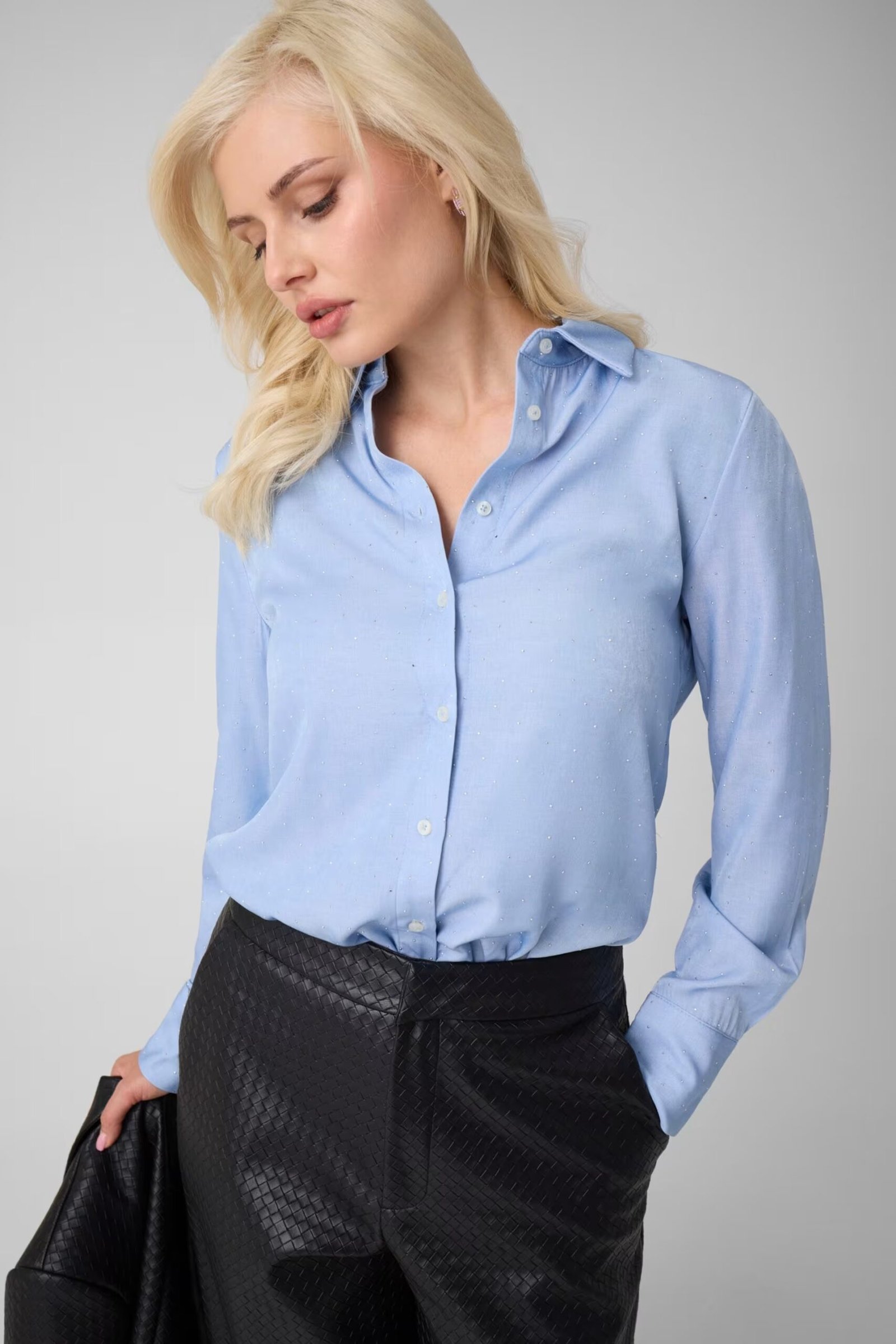 LS LUCIA RELAXED HOTFIX SHIRT ΠΟΥΚΑΜΙΣΟ ΓΥΝΑΙΚΕΙΟ | INDIGO