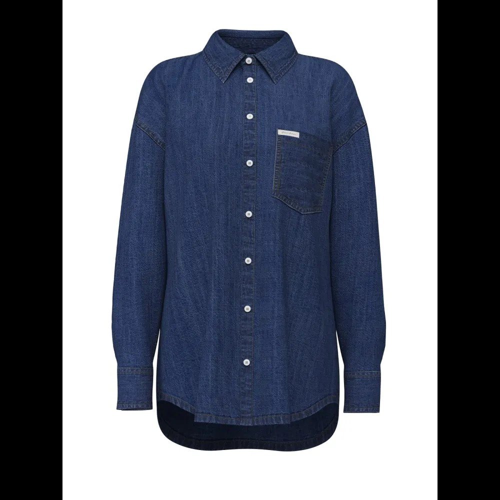 GJ LS OS POCKET SHIRT ΠΟΥΚΑΜΙΣΟ ΓΥΝΑΙΚΕΙΟ | INDIGO