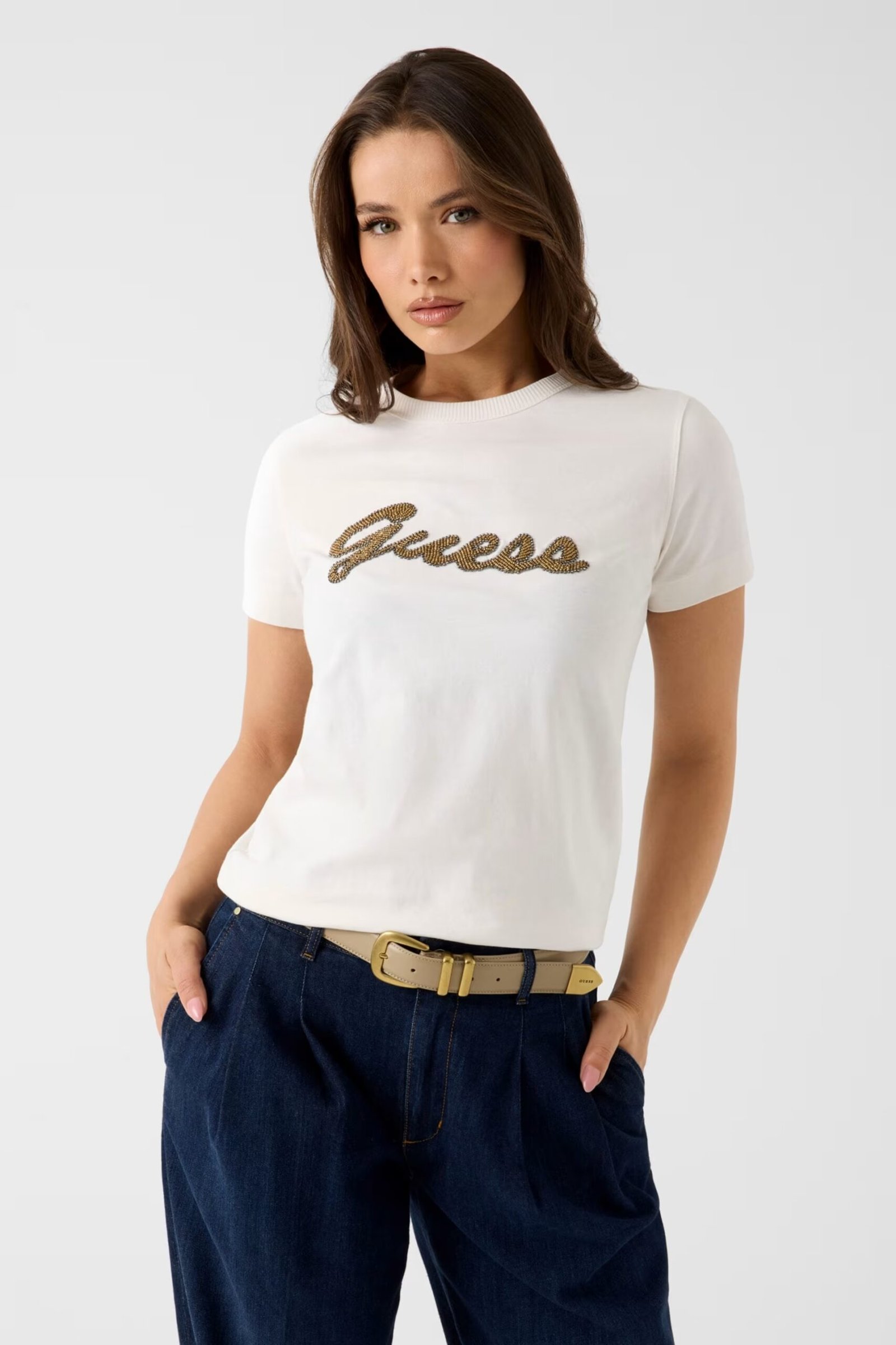 SS CN BEADS SCRIPT TEE ΜΠΛΟΥΖΑ ΓΥΝΑΙΚΕΙΟ | OFF WHITE