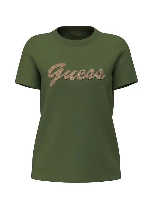 SS CN BEADS SCRIPT TEE ΜΠΛΟΥΖΑ ΓΥΝΑΙΚΕΙΟ | OLIVE