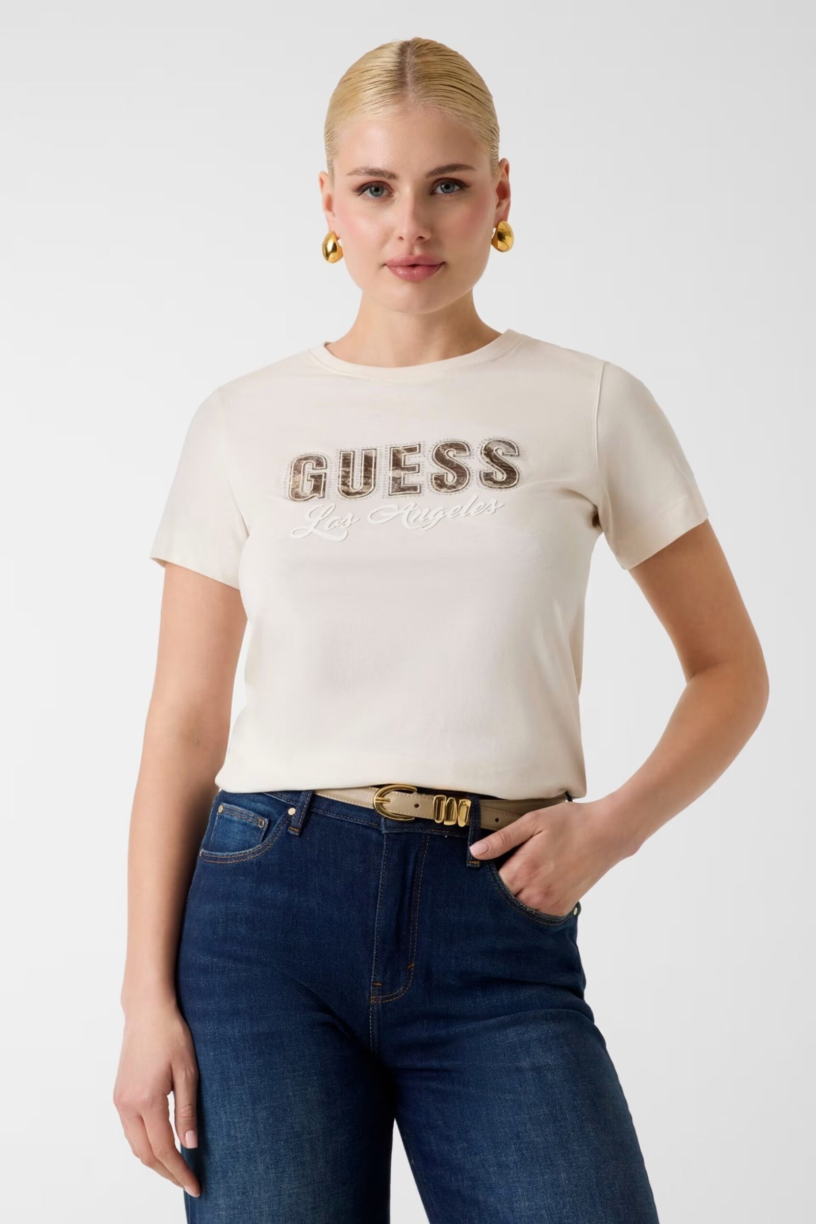 SS CN SNAKE SCRIPT RHINESTONE ΜΠΛΟΥΖΑ ΓΥΝΑΙΚΕΙΟ | OFF WHITE
