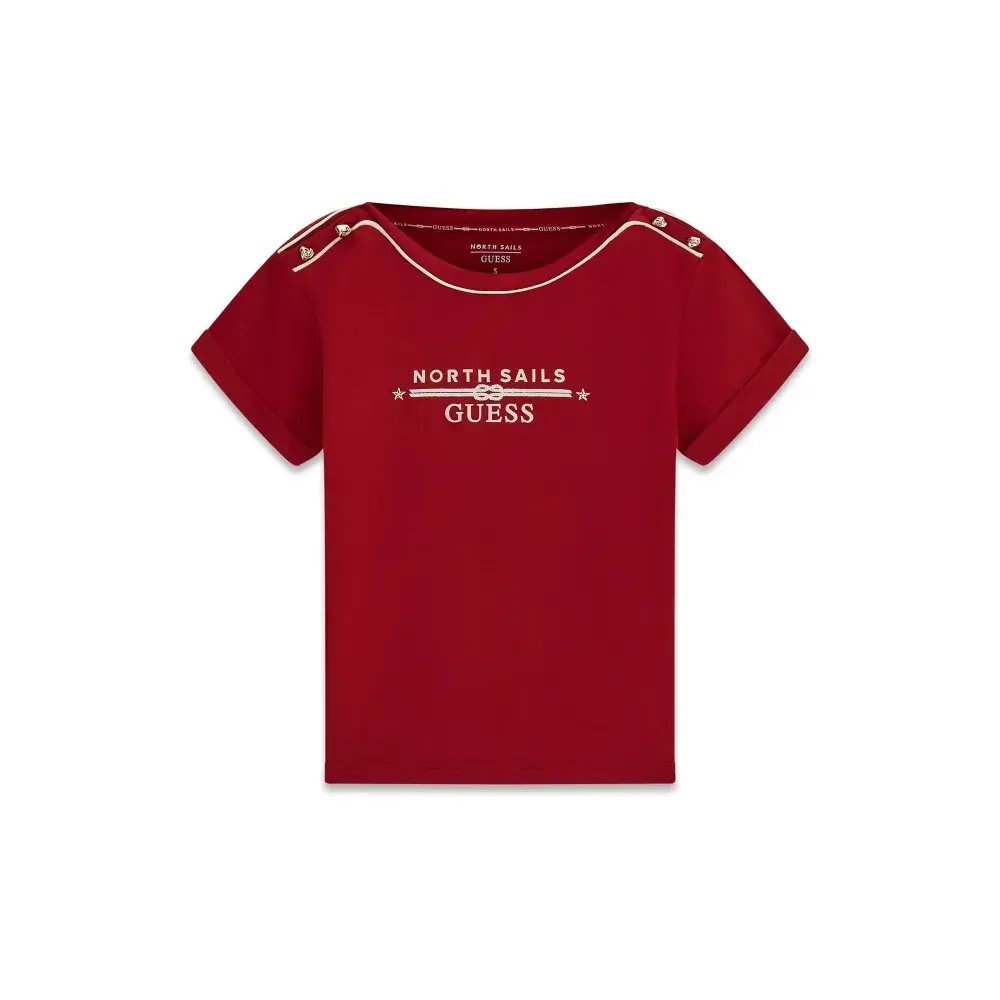 GUESSXNS - MARINER LOGO TEE ΜΠΛΟΥΖΑ ΓΥΝΑΙΚΕΙΟ | RED