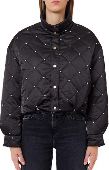 IMBOTTITO OVATT CORT BOMBER CROPPED ΜΠΟΥΦΑΝ | BLACK