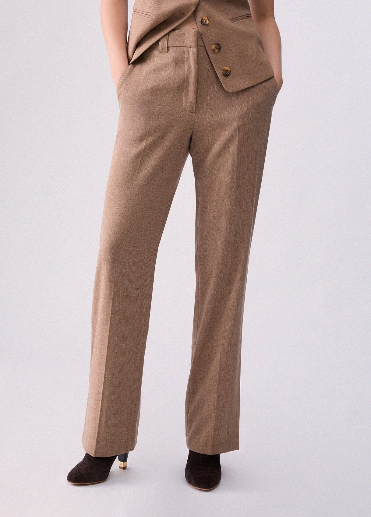 PANT.TS TROTF LUNGO STRAIGHT ΠΑΝΤΕΛΟΝΙ ΓΥΝΑΙΚΕΙΟ | CAMEL