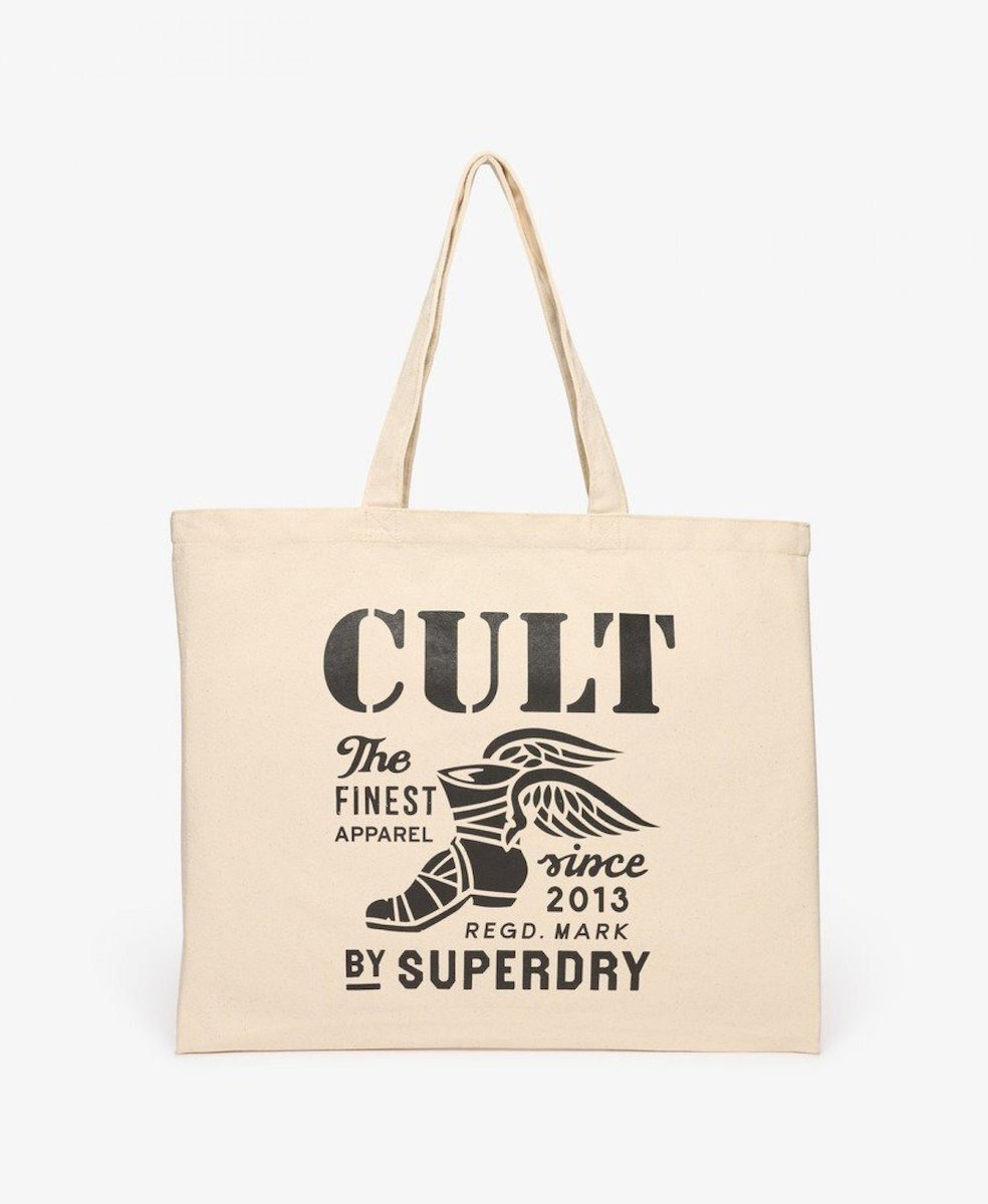 D1 OVIN CULT SUPERDRY TOTE ΤΣΑΝΤΑ ΓΥΝΑΙΚΕΙΟ | OFF WHITE