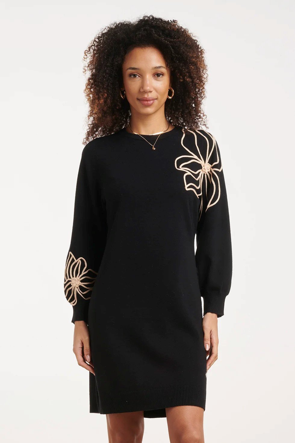 KNITTED DRESS | BLACK