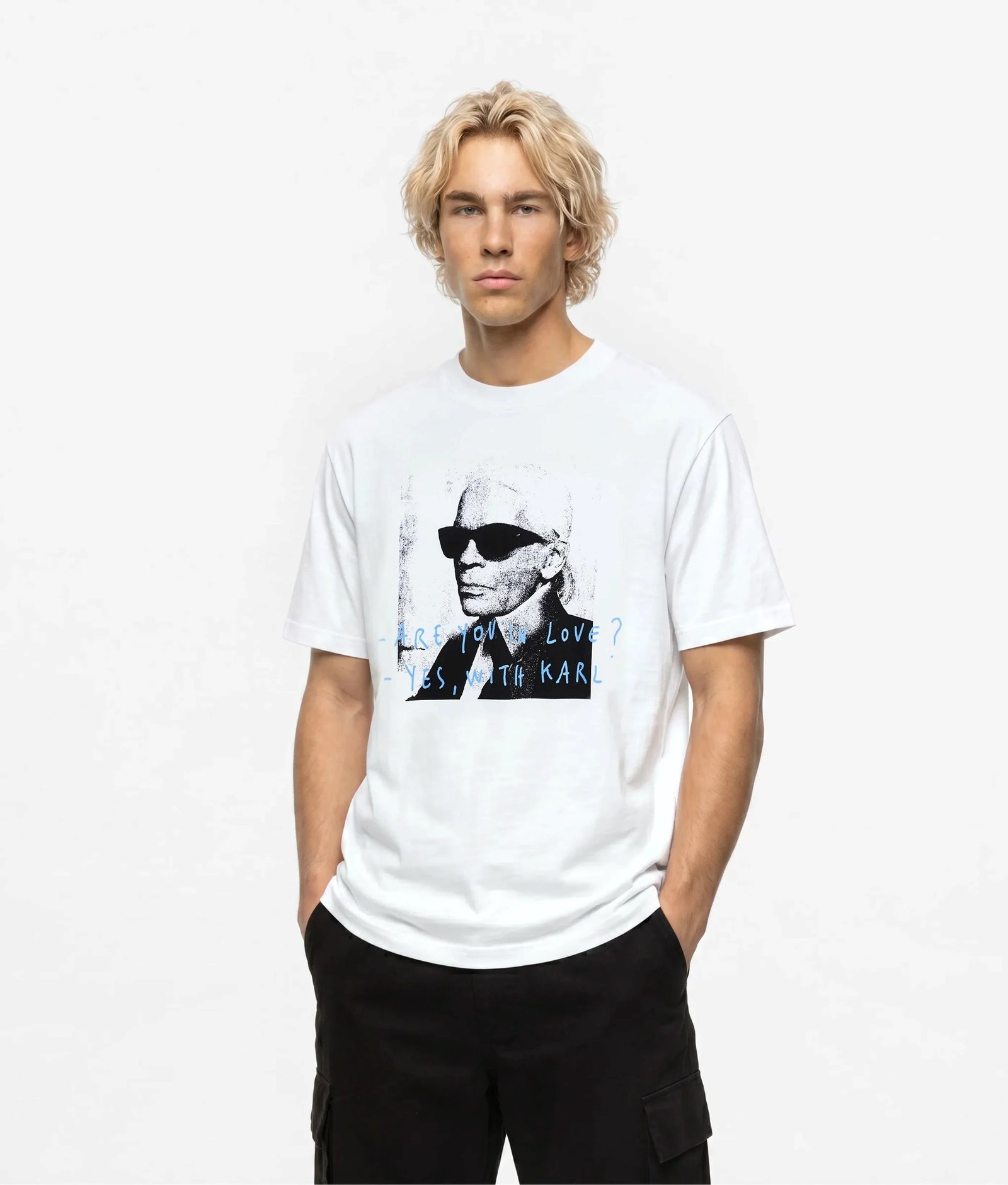 KLJ X PT RELAXED KARL TEE | WHITE