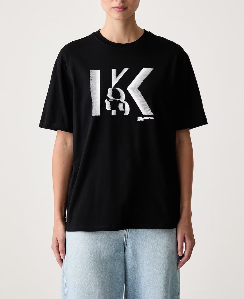 KLJ REG K LOGO TEE | BLACK