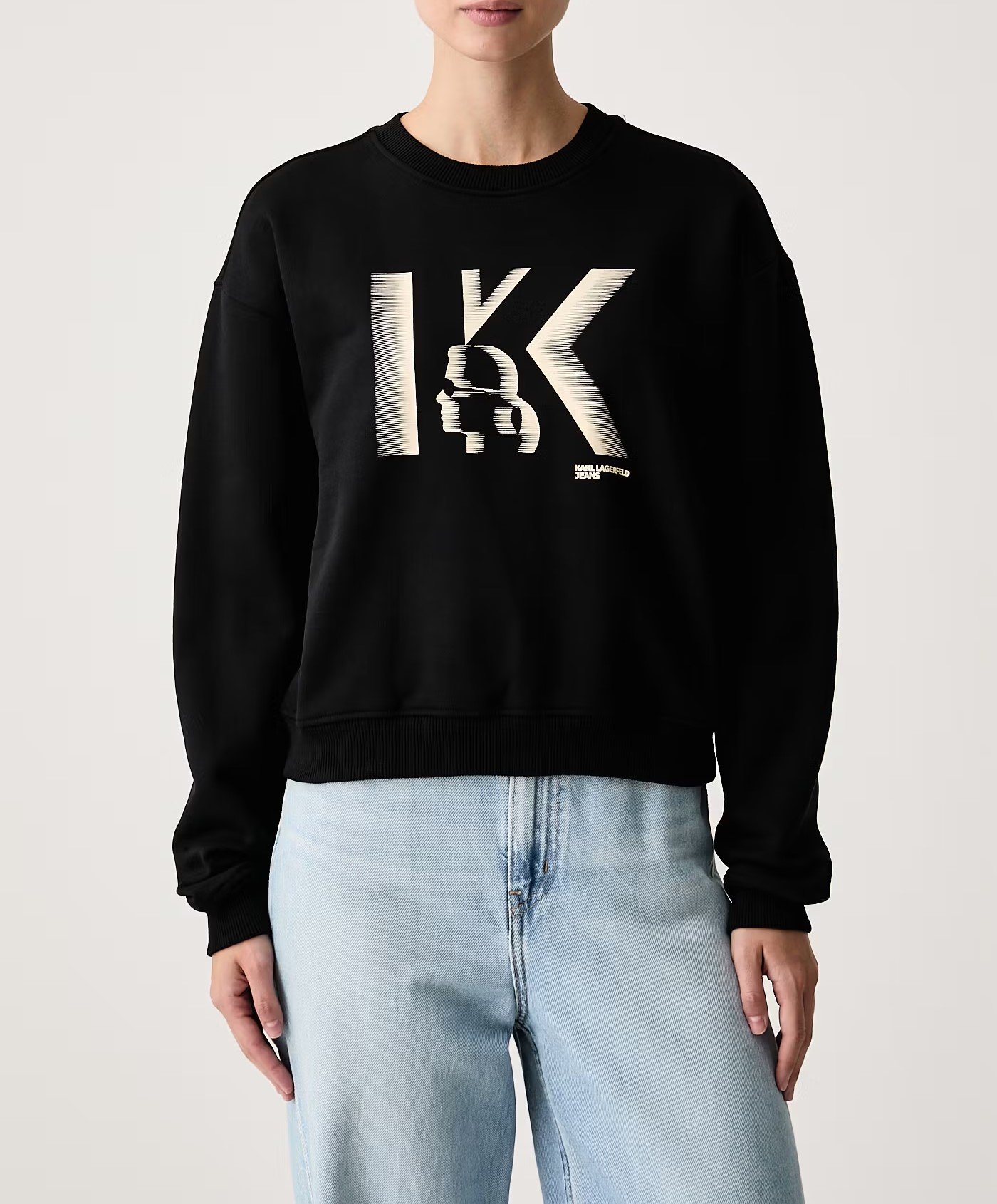 KLJ REG LARGE K LOGO SWEAT | BLACK