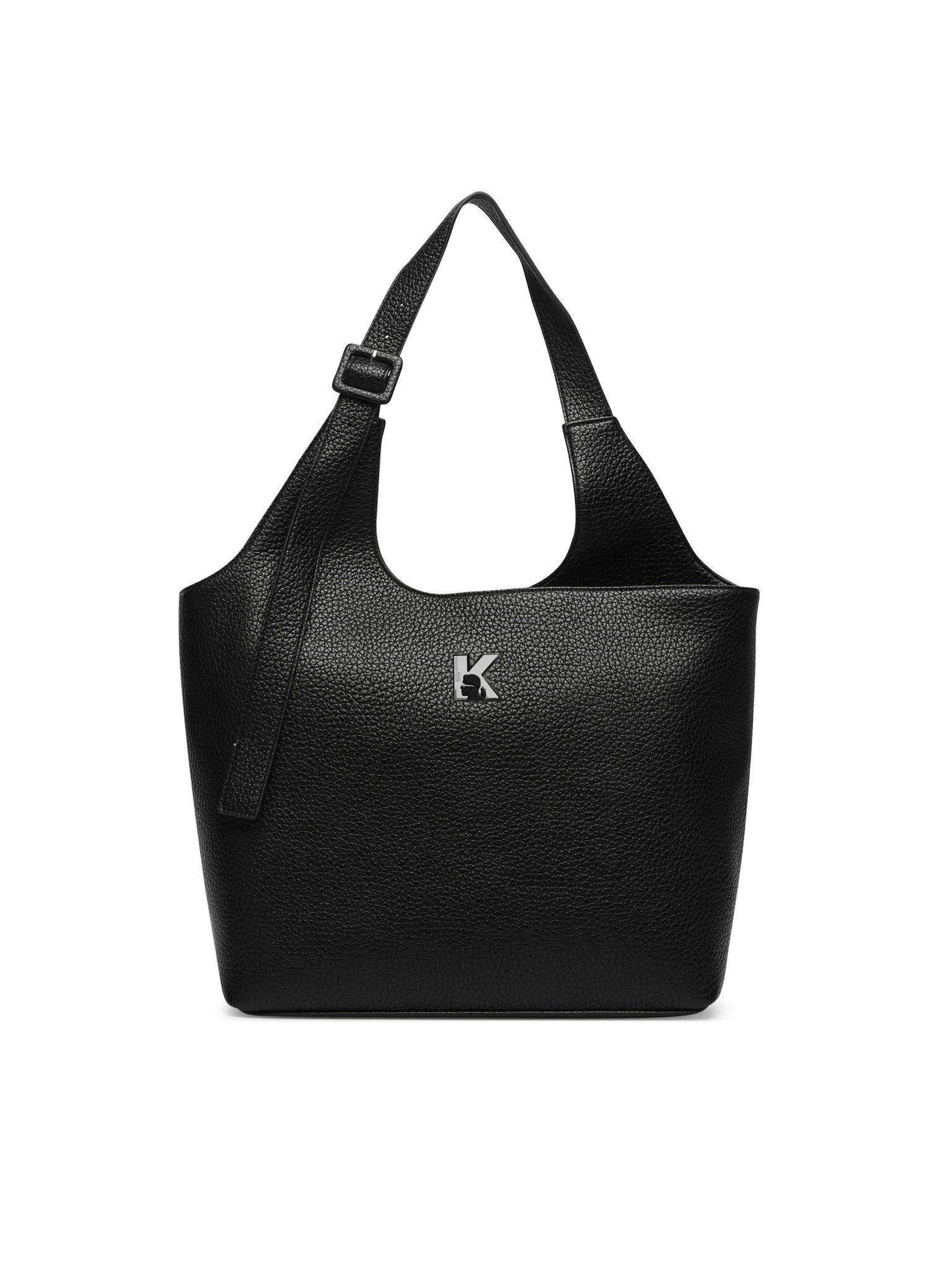 KLJ K LOGO TOTE | BLACK