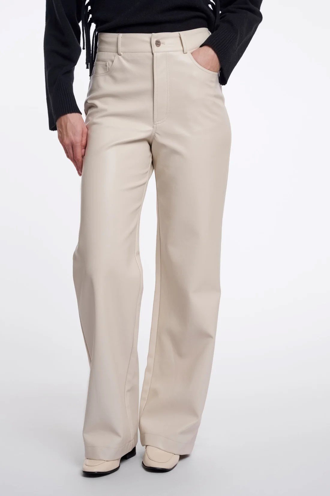 REGULAR LENGTH STRAIGHT LENGHT PANTS | OFF WHITE