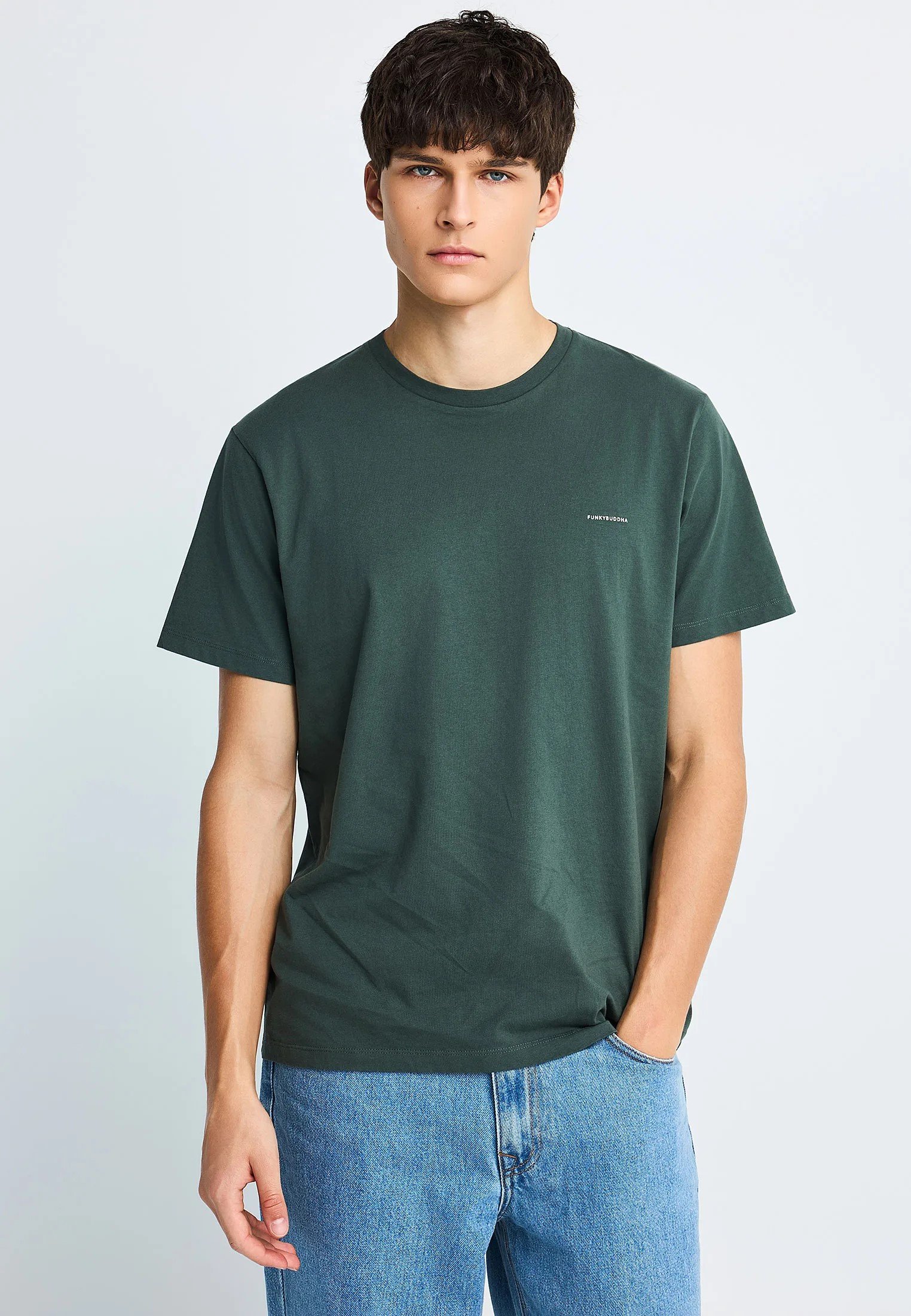 ΑΝΔΡΙΚΉ ΜΠΛΟΎΖΑ ΜΕ ΚΟΝΤΌ ΜΑΝΊΚΙ BASIC | GREEN