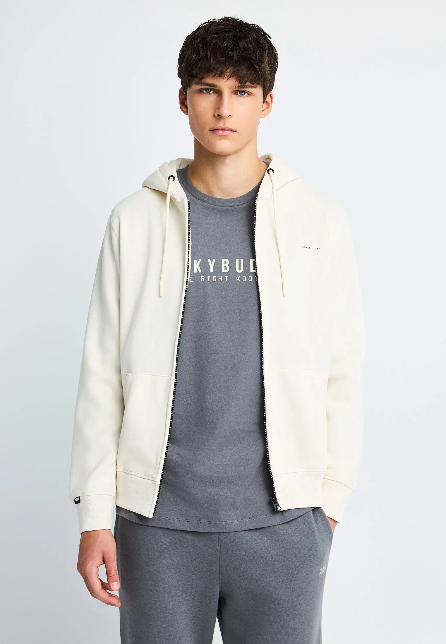 ΑΝΔΡΙΚΉ ΖΑΚΈΤΑ ΦΟΎΤΕΡ ΜΕ ΚΟΥΚΟΎΛΑ | OFF WHITE