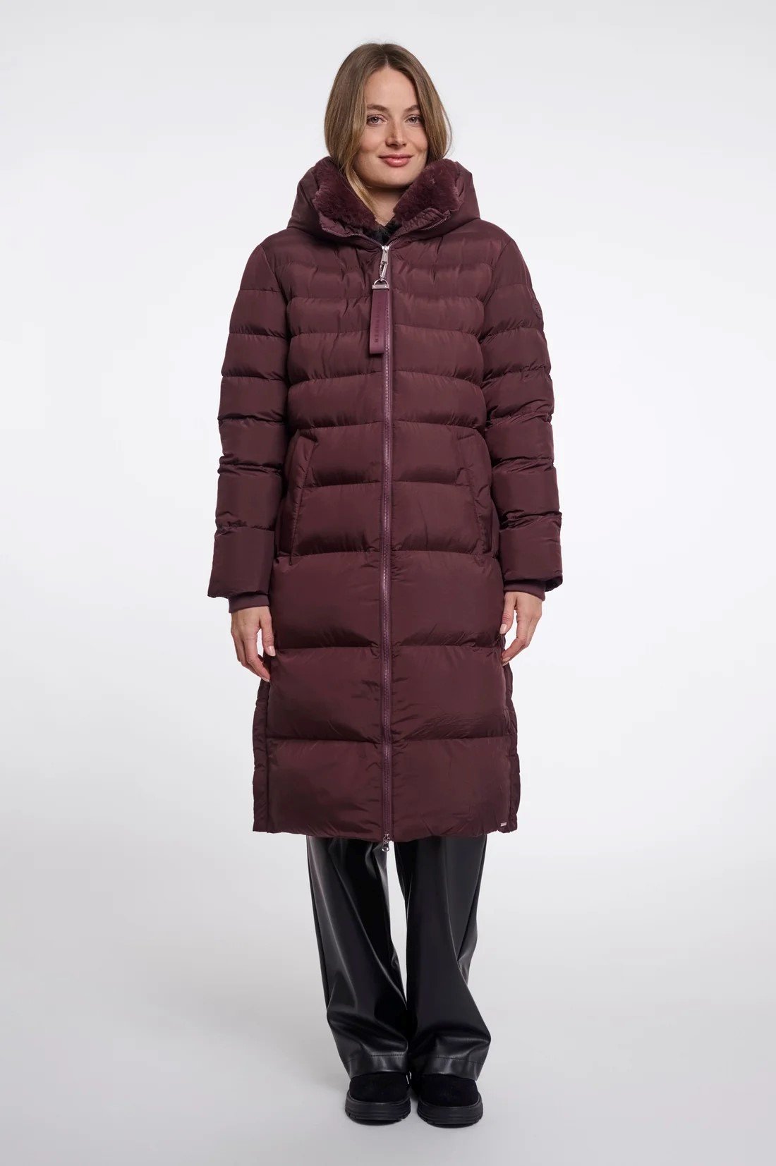 Padded Coat with detachable collar | BORDEAUX