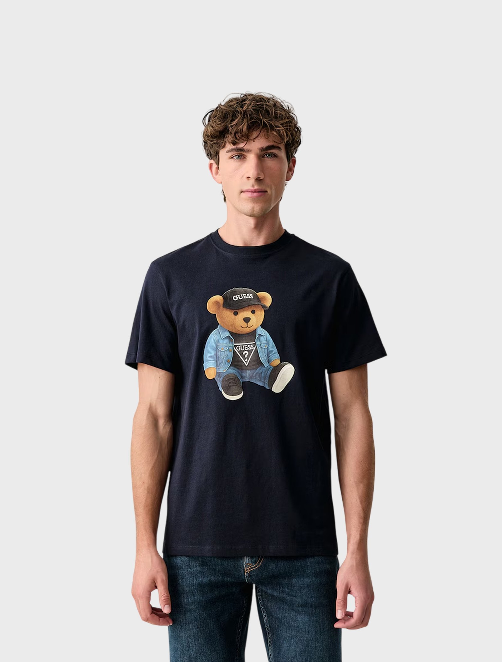 CN SS GUESS TEDDY BEAR ΜΠΛΟΥΖΑ ΑΝΔΡΙΚΟ | DARK BLUE