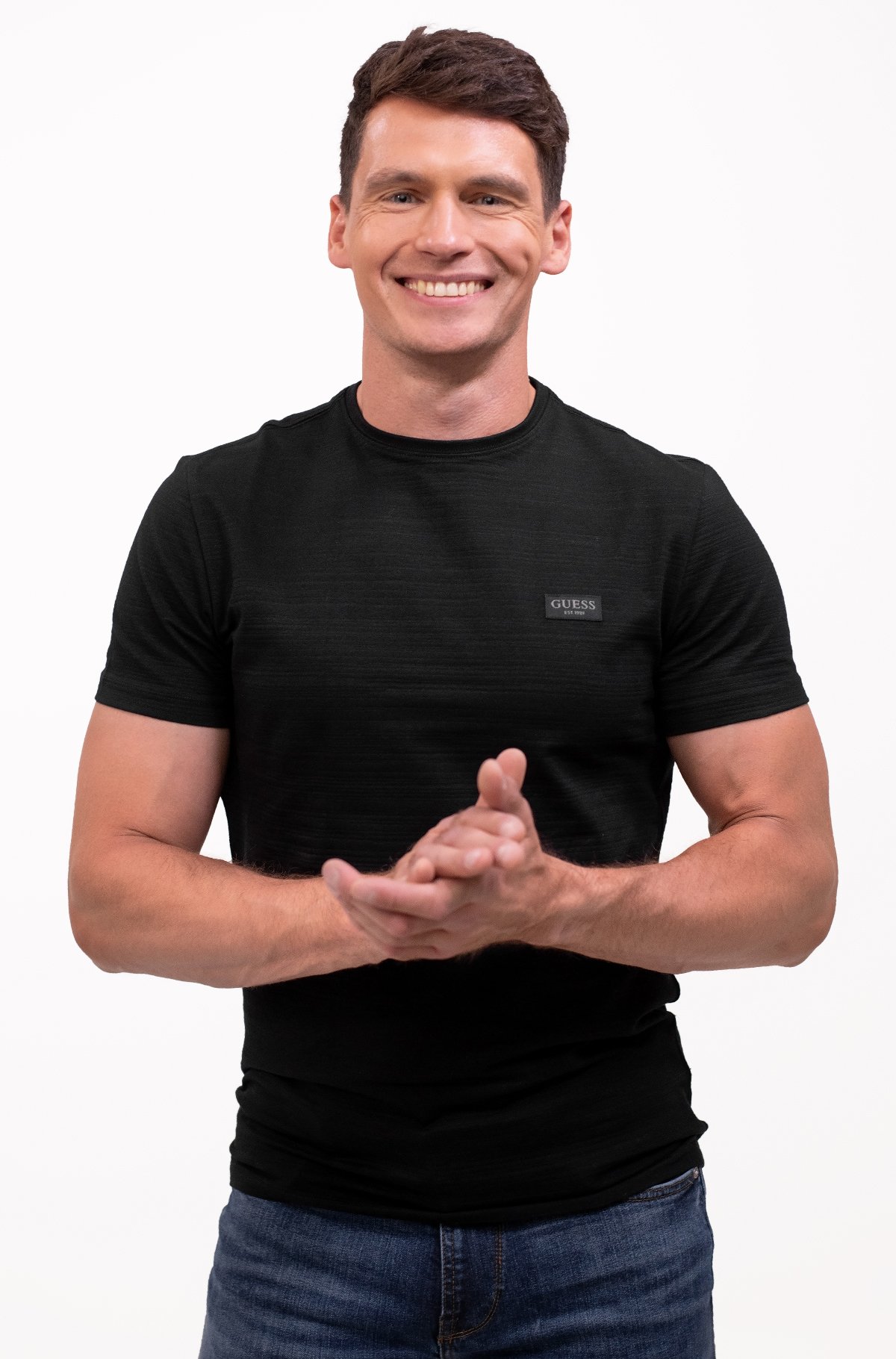CN SS TEXTURED JERSEY TEE ΜΠΛΟΥΖΑ ΑΝΔΡΙΚΟ | BLACK