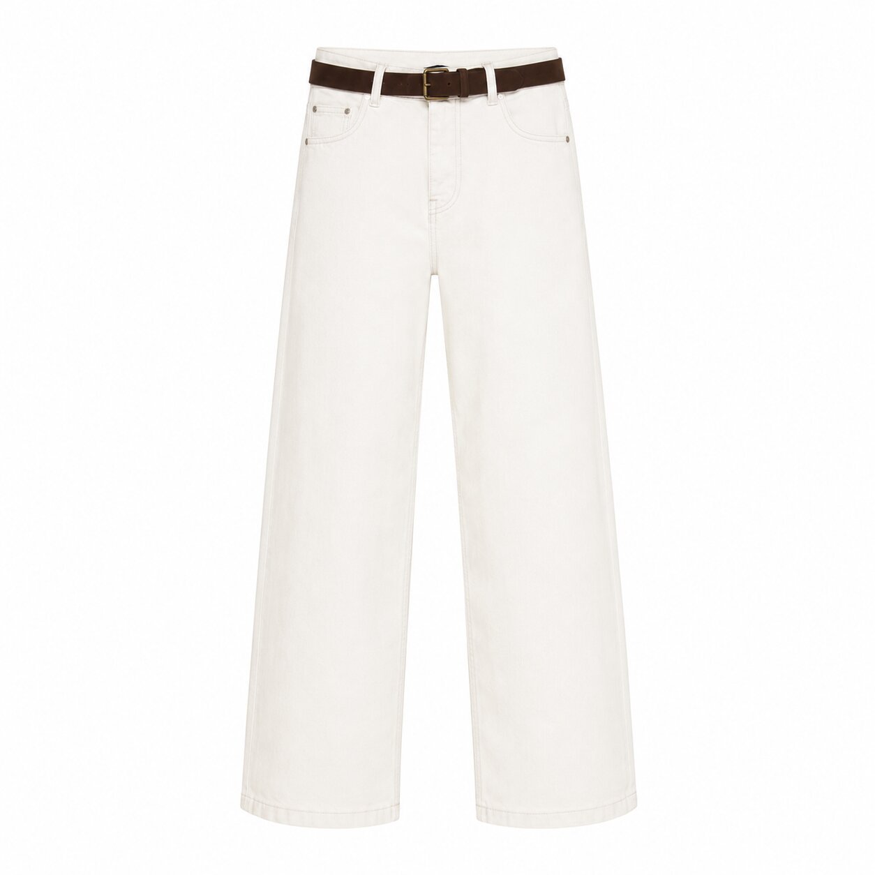 COLLETTE & BELT WASHED TWILL | OFF WHITE