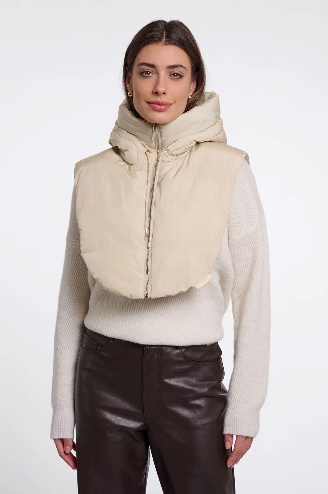 PADDED BIB | BEIGE