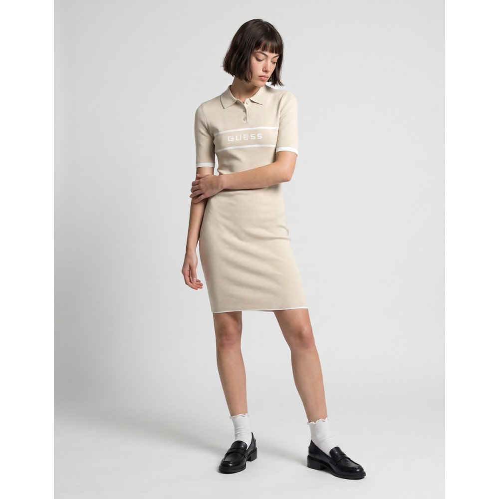 MEISSA POLO SS SWTR DRESS ΦΟΡΕΜΑ ΓΥΝΑΙΚΕΙΟ | BEIGE
