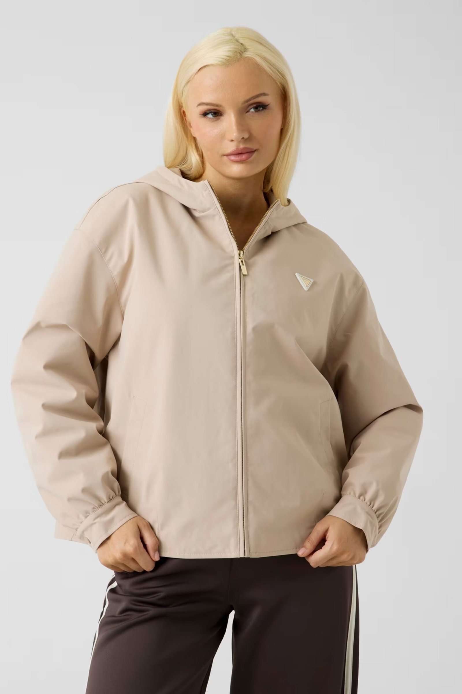 OLYMPE ZIPPED HOODIE JACKET ΜΠΟΥΦΑΝ ΓΥΝΑΙΚΕΙΟ | BEIGE