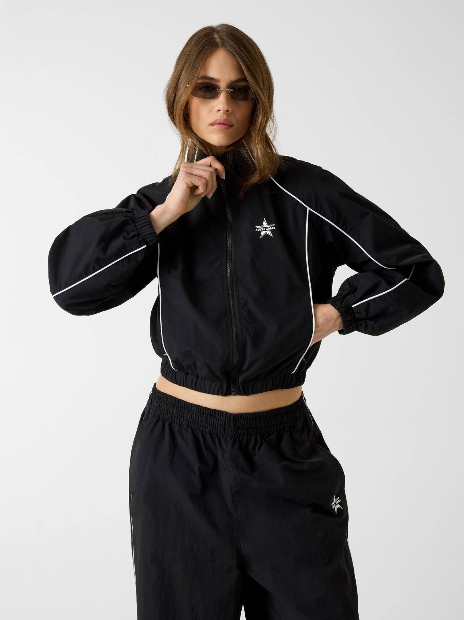 GJ SPORTY FULL ZIP JACKET ΜΠΟΥΦΑΝ ΓΥΝΑΙΚΕΙΟ | BLACK