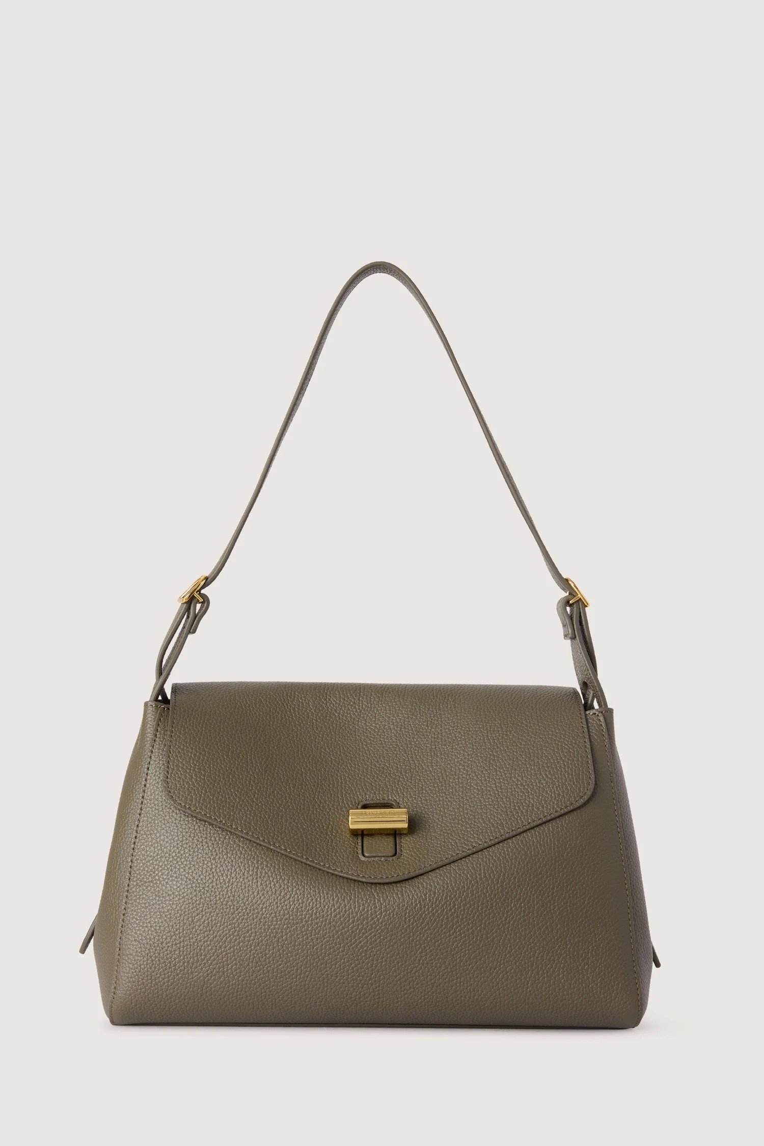 GIRELLO SHOULDER BAG MD - GRAIN LEATHER | OLIVE
